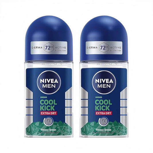 6PCS NIVEA MEN COOL KICK EXTRA DRY  FREEZY GREEN 16784