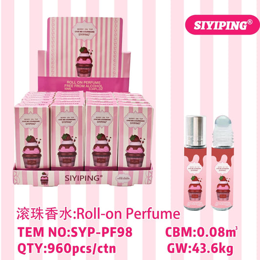24PCS DISPLAY SIYIPING BERRY ON TOP  ROLL ON PERFUME SYP-PF98