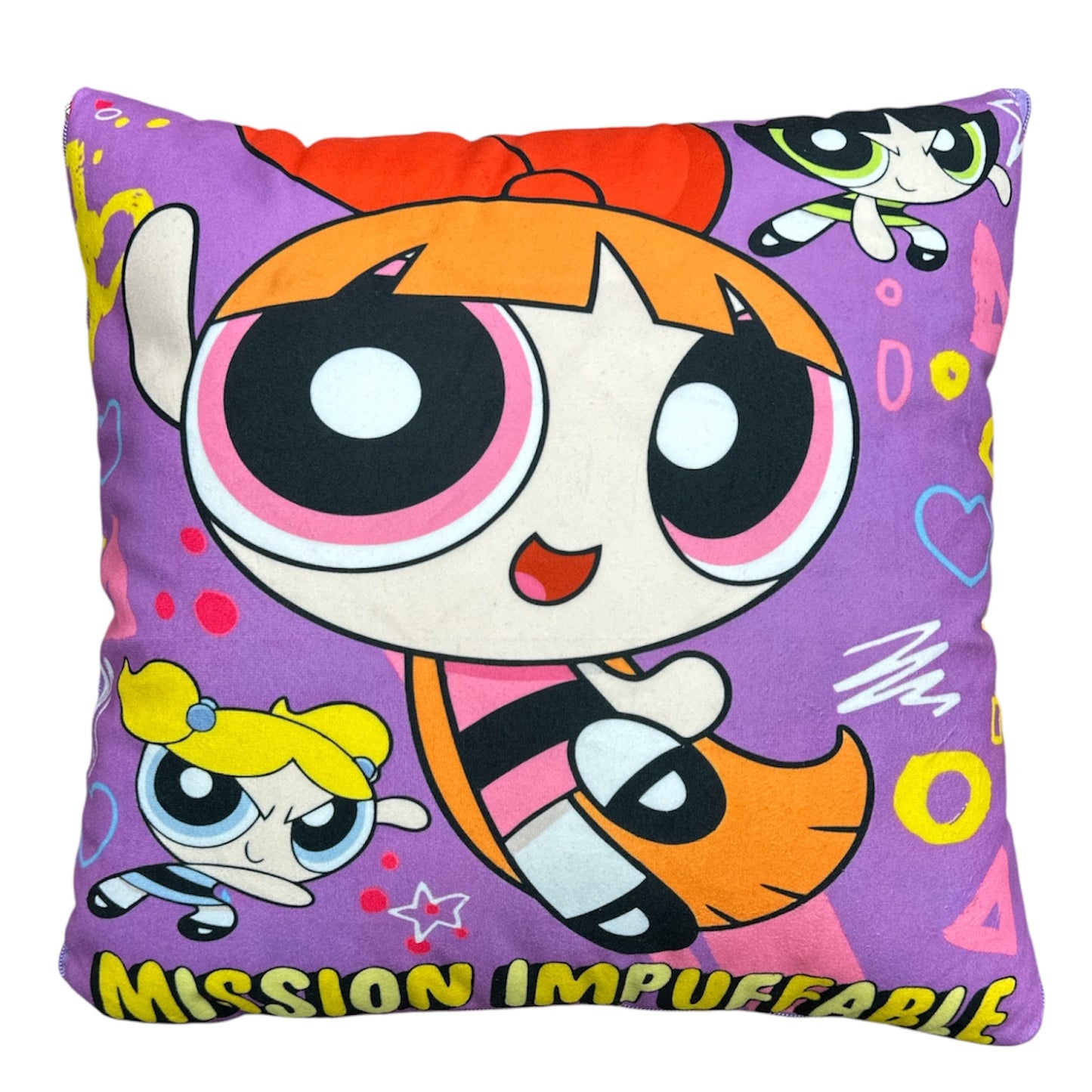 SÚPER POWER GIRLS PURPLE 2 IN 1 PILLOW & BLANKET