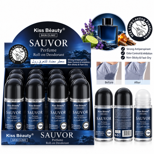 Desodorante Roll-On Kiss Beauty Men Sauvor