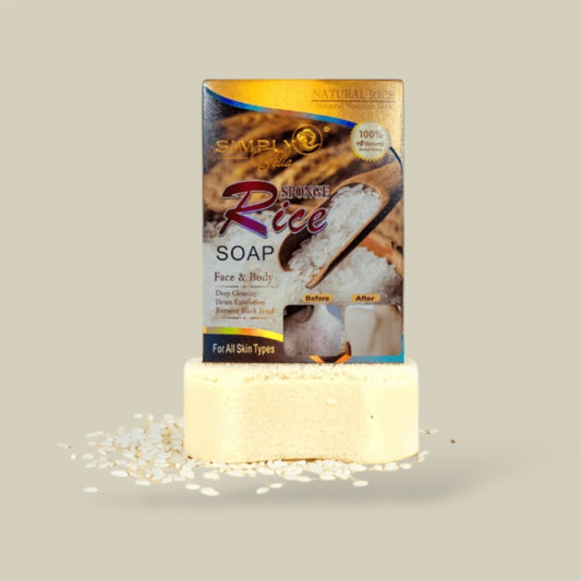 12PCSSIMPLY BELLA SPONGE RICE SOAP SIM057