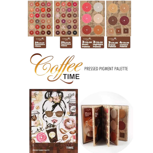 2PCS SIMPLY BELLA COFFEE TIME BOOK PALETTE