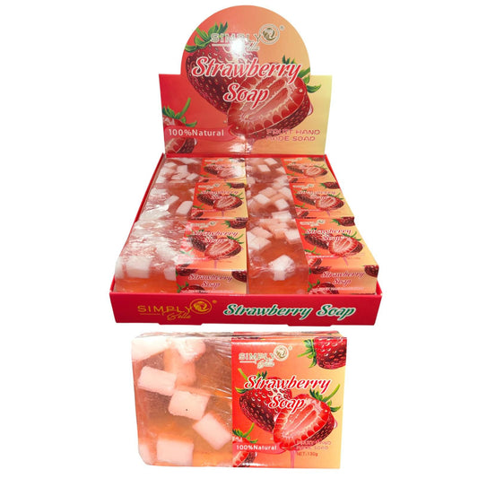 SIMPLY BELLA FRUIT HAND SOAP STRAWBERRY 24 PCS DISPLAY #SIM044