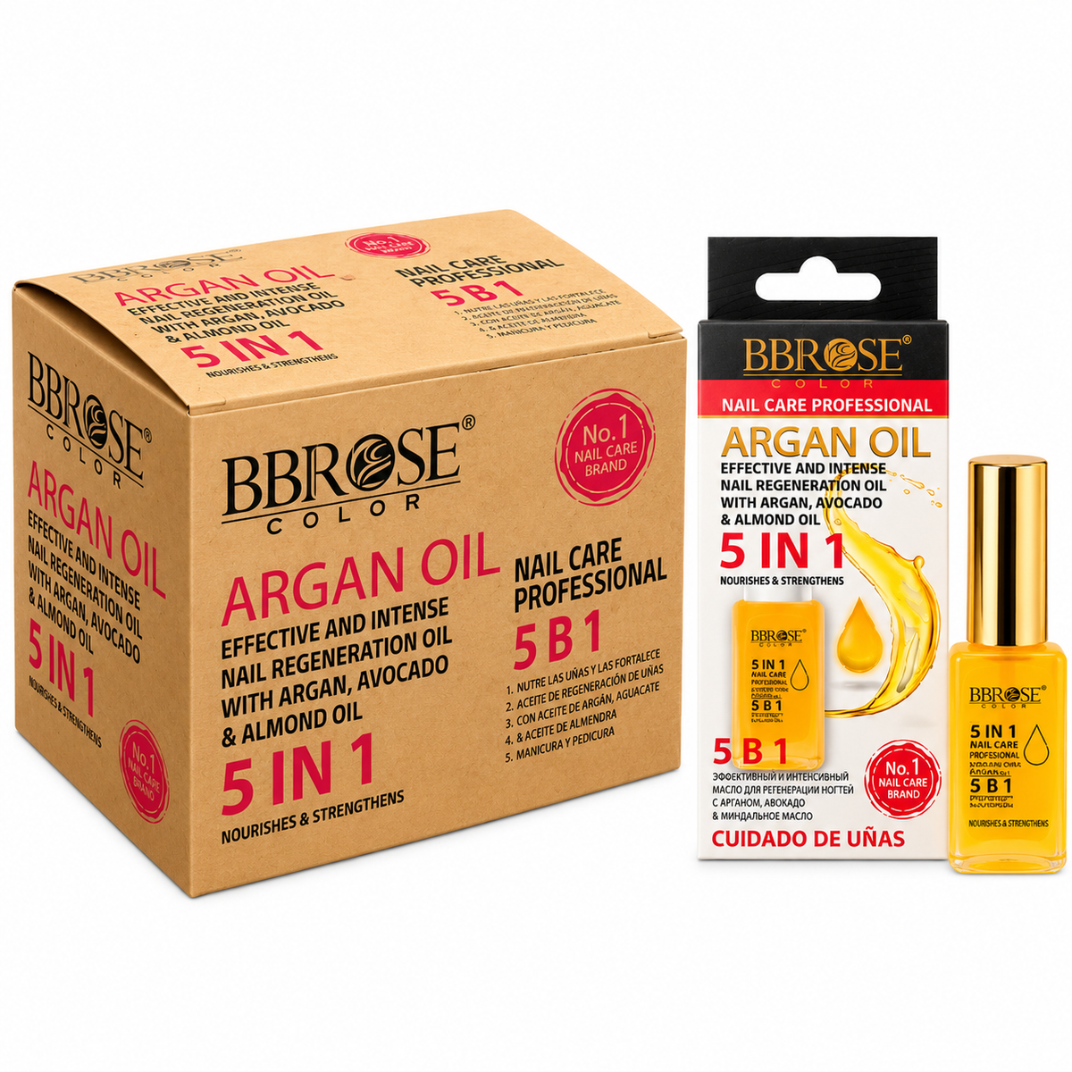 Aceite 5 en 1 de argán, aguacate y almendras Bbrose