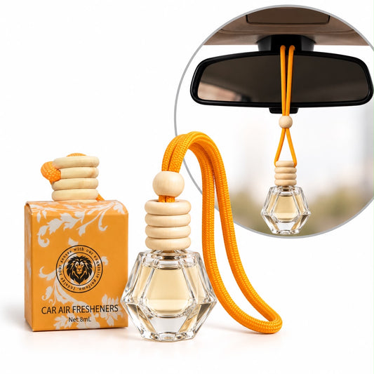 Ambientador de coche amarillo