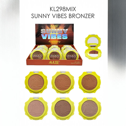AMUSE SUMMER VIBES BRONZERS 24 PCS DISPLAY KL298MIX