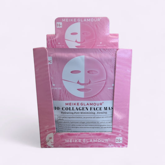 24PCS DISPLAY MEIKE GLAMOUR BIO COLLAGEN FACE MASK MK320