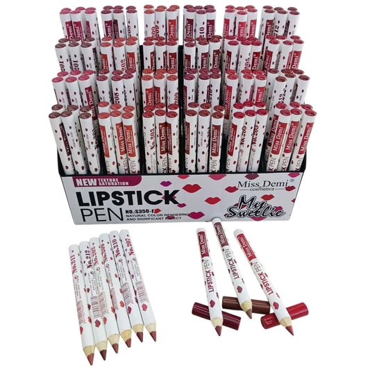 144PCS DISPLAY MISS DEMI KISSY LIPS MULTI USE EYE AND LIPSTICK S-350 -F