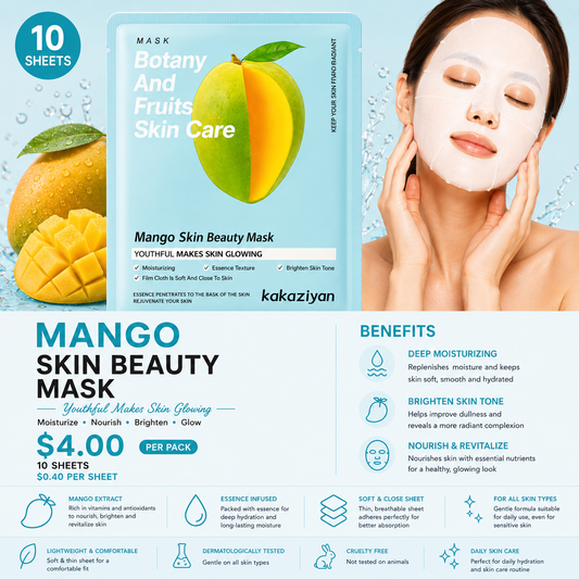 10PCS PACK KAKAZIYAN FACE-MASK MANGO    M52