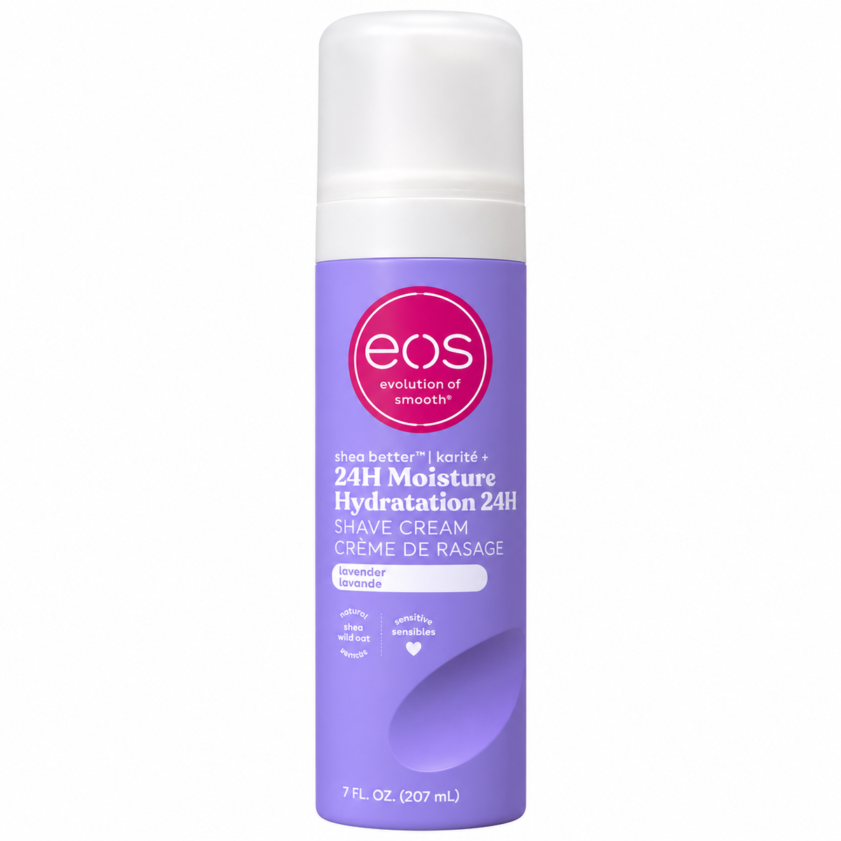 Original Eos Lavender 24H Hydration Shave Cream
