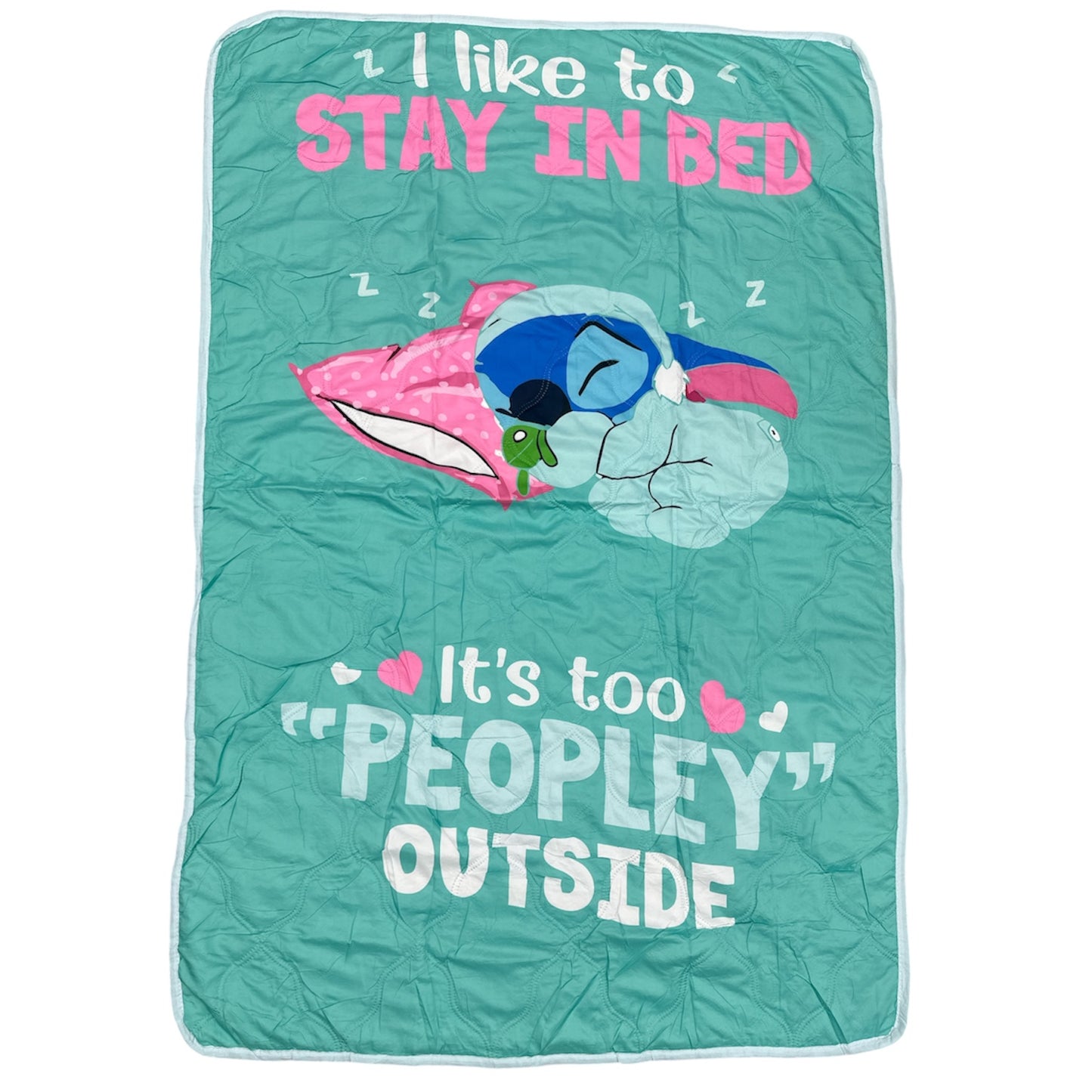 3PCS BLUE GUY ASLEEP QUILT BLANKET #1