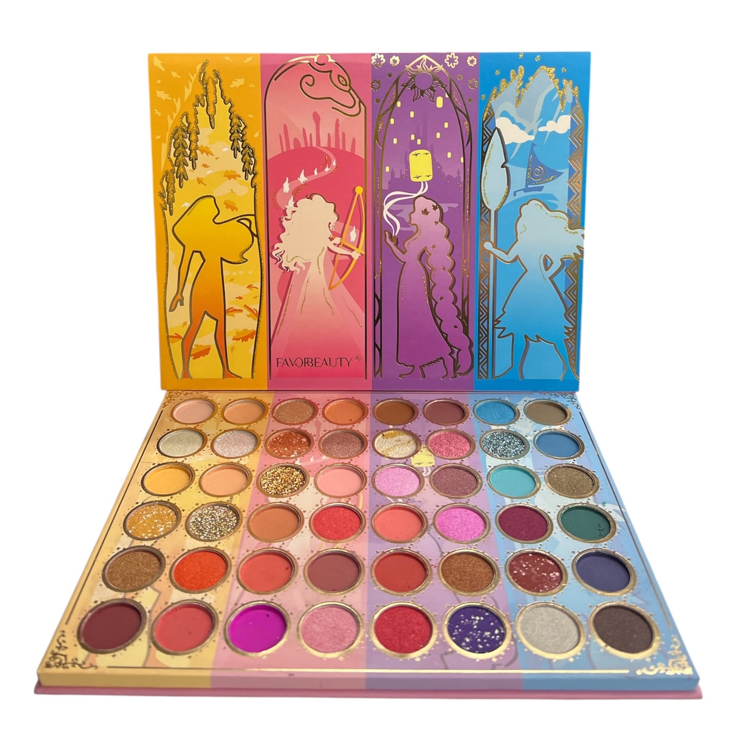 FAVOR BEAUTY DISNEY PRINCESS 48 COLORS EYESHADOW PALETTE #43
