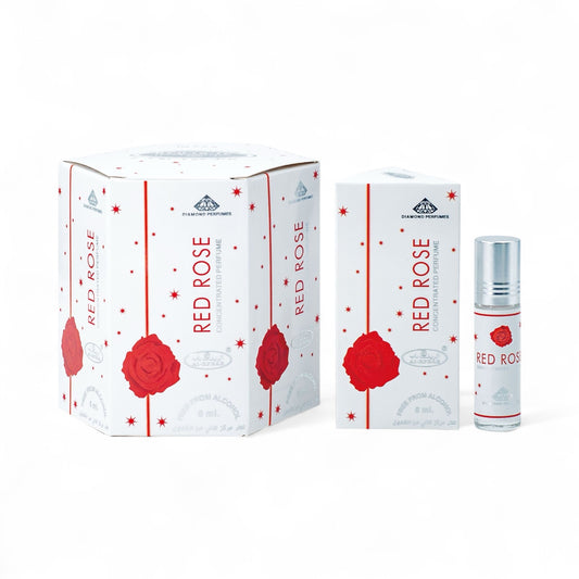 6PCS BOX RED ROSE CONCENTRATED MINI ROLL ON PERFUME EBC442