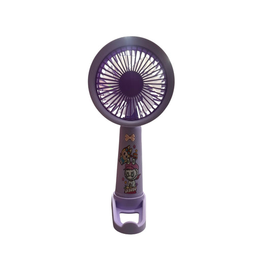 3 PCS PURPLE CUTE MONSTER  3 SPEED PORTABLE FAN