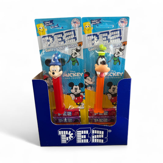12PCS DISPLAY PEZ MOUSE & FRIENDS CANDY + DISPENSER #079853
