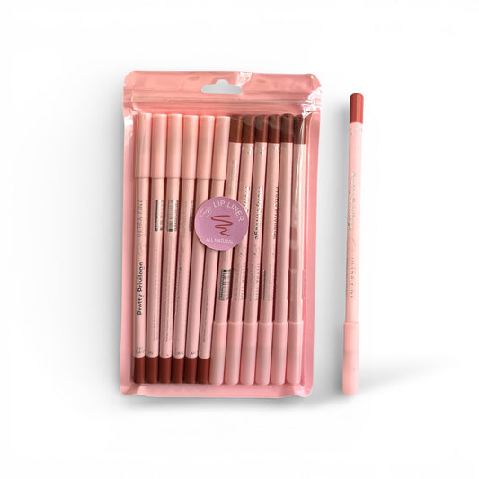 12PCS PACK PRETTY PRIVILEGE LIP LINER #15 ALL NATURAL