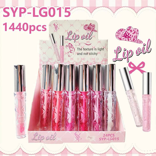 24PCS DISPLAY SIYIPING BOWS LIP OIL SYP-LG015