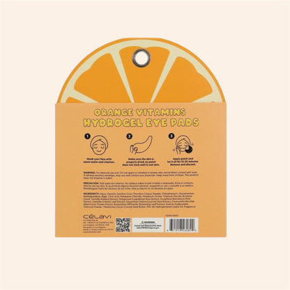 3PCS CELAVI ORANGE VITAMINS HYDROGEL EYE PADS 12 PAIRS