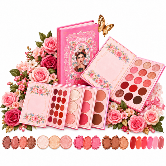 Paleta Dúo de 4 Libritos Girabella Frida Kahlo Rosa