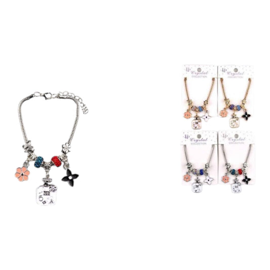 12PCS PACK SILVER AND GOLD BRACELET YBT-5641