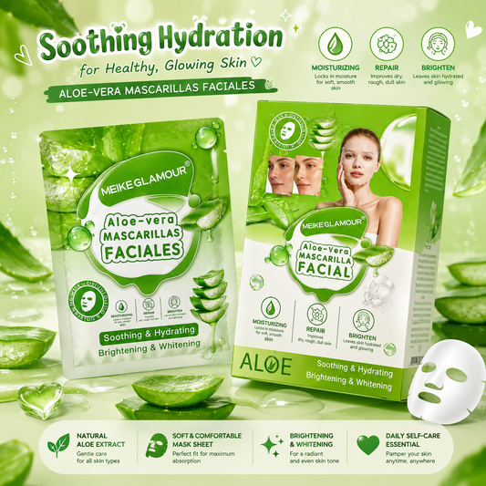 50PC ALOE VERA FACE MASK SHEETS MK544