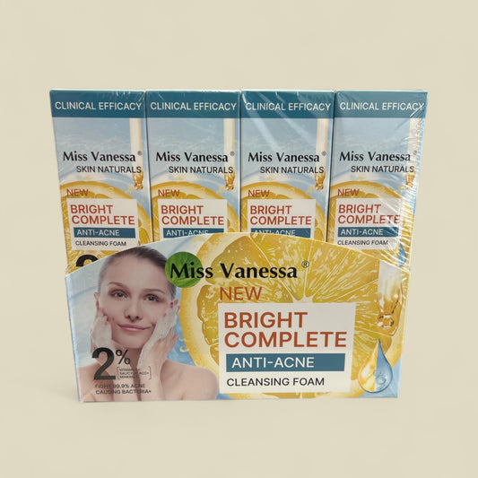12PCS MISS VANESSA NEW BRIGHT ANTI -ACNE CLEANSING FOAM M7074