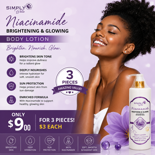 3PCS SIMPLY  BELLA NIACINAMIDE BRIGHTENING & GLOWING   SIB1027