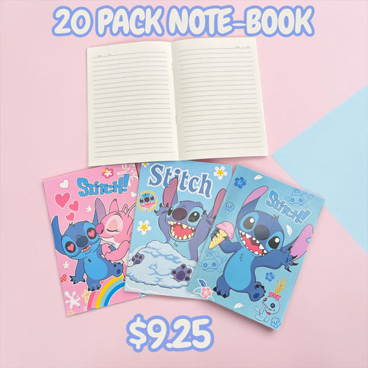 20PACK NOTE-BOOK BLUE GUY 4 STYLES TQ-B107