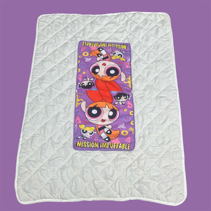 SÚPER POWER GIRLS PURPLE 2 IN 1 PILLOW & BLANKET