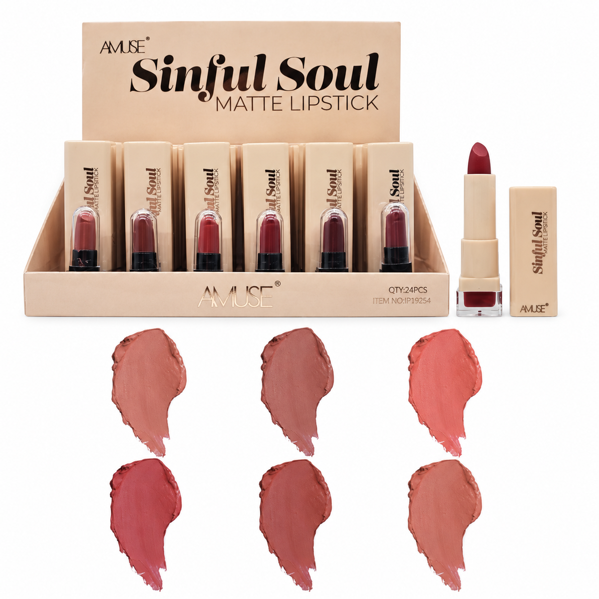 Amuse Sinful Soul Matte Lipstick