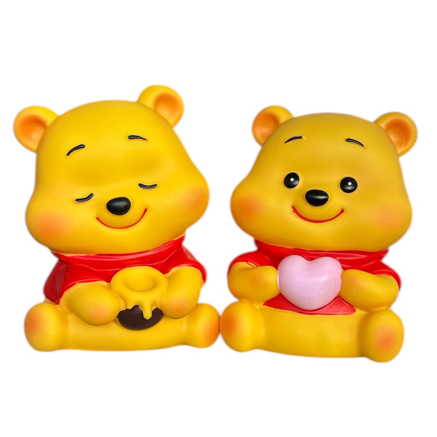 2PCS YELLOW CUTE 🥰 TEDDY PIGGY BANK 0003