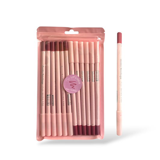 12PCS PACK PRETTY PRIVILEGE LIP LINER #07 PINKY PROMISE
