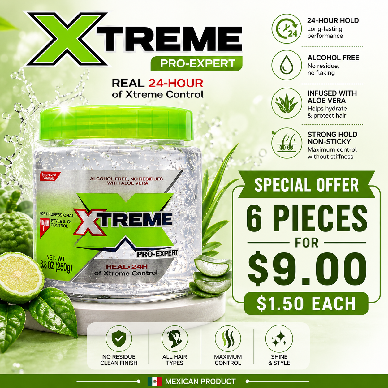 6PCS XTREME PRO-EXPERT GEL 0011