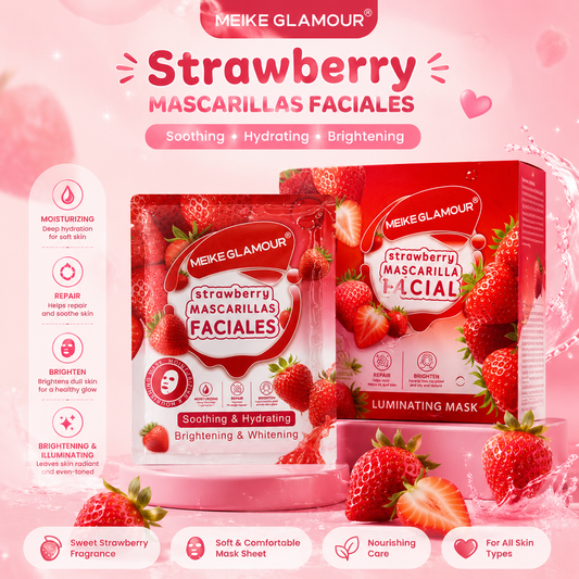 50PC STRAWBERRY FACE MASK SHEETS MK543