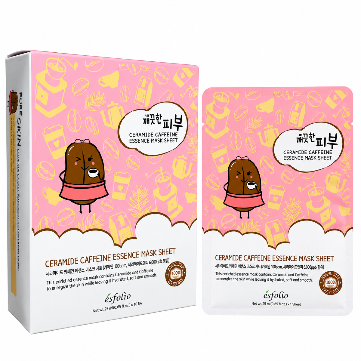 Esfolio Ceramide Caffeine Sheet Mask