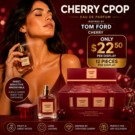 12PCS DISPLAY LUCA PERFUME CHERRY TOP INSPO TOM FORD 6587-2