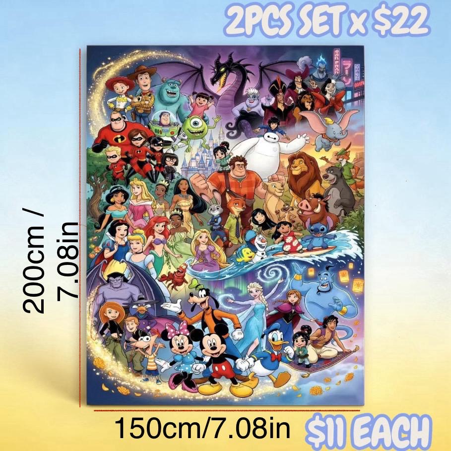 2PCS CARTOON CLASSIC FRIENDS BLANKET