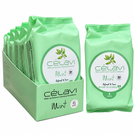 Celavi Makeup Mint Remover Cleansing Towelettes