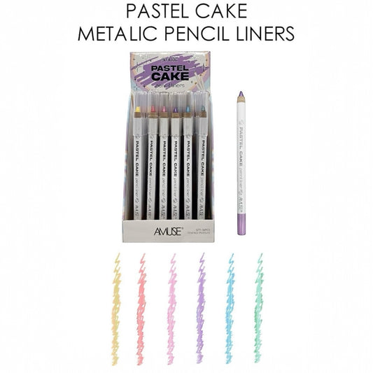 AMUSE PASTEL CAKE PENCIL LINERS 36 PCS DISPLAY # ATRAS