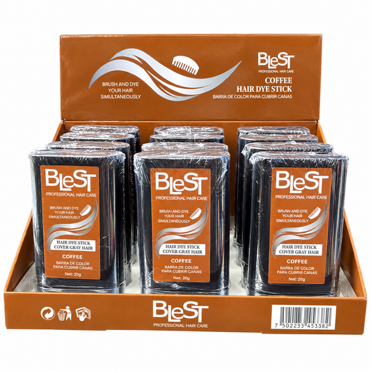 Barra de tinte para el cabello color café Blest