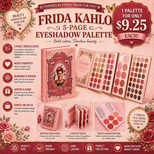 1PCS GIRABELLA CORAL FRIDA EYE SHADOW PALETTE M61306