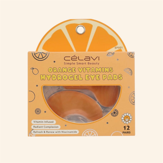 3PCS CELAVI ORANGE VITAMINS HYDROGEL EYE PADS 12 PAIRS