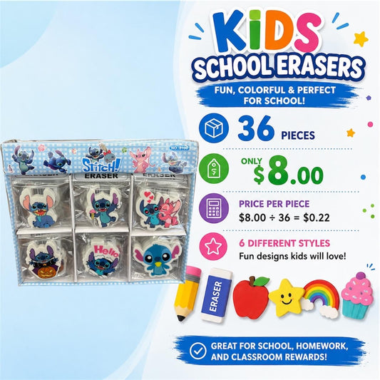 36PCS DISPLAY BLUE GUY MIX STYLES EASERS 8100