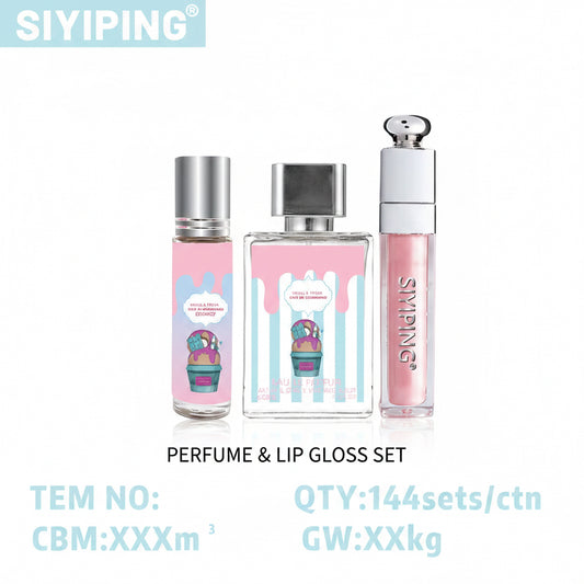 4PCS BLUE / PINK GLOSS AND PERFUME SYP - ST98