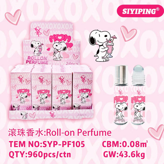 24PCS DISPLAY SIYIPING WHITE DOG ROLL ON PERFUME SYP-PF105
