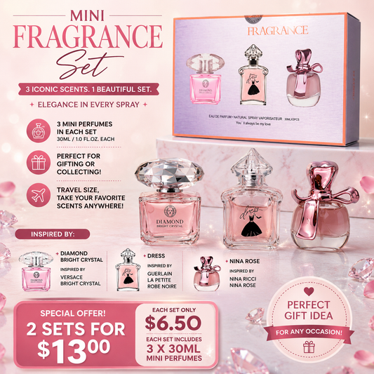 2PCS WOMEN LUXURY FRAGRANCE 3PCS SET 6219