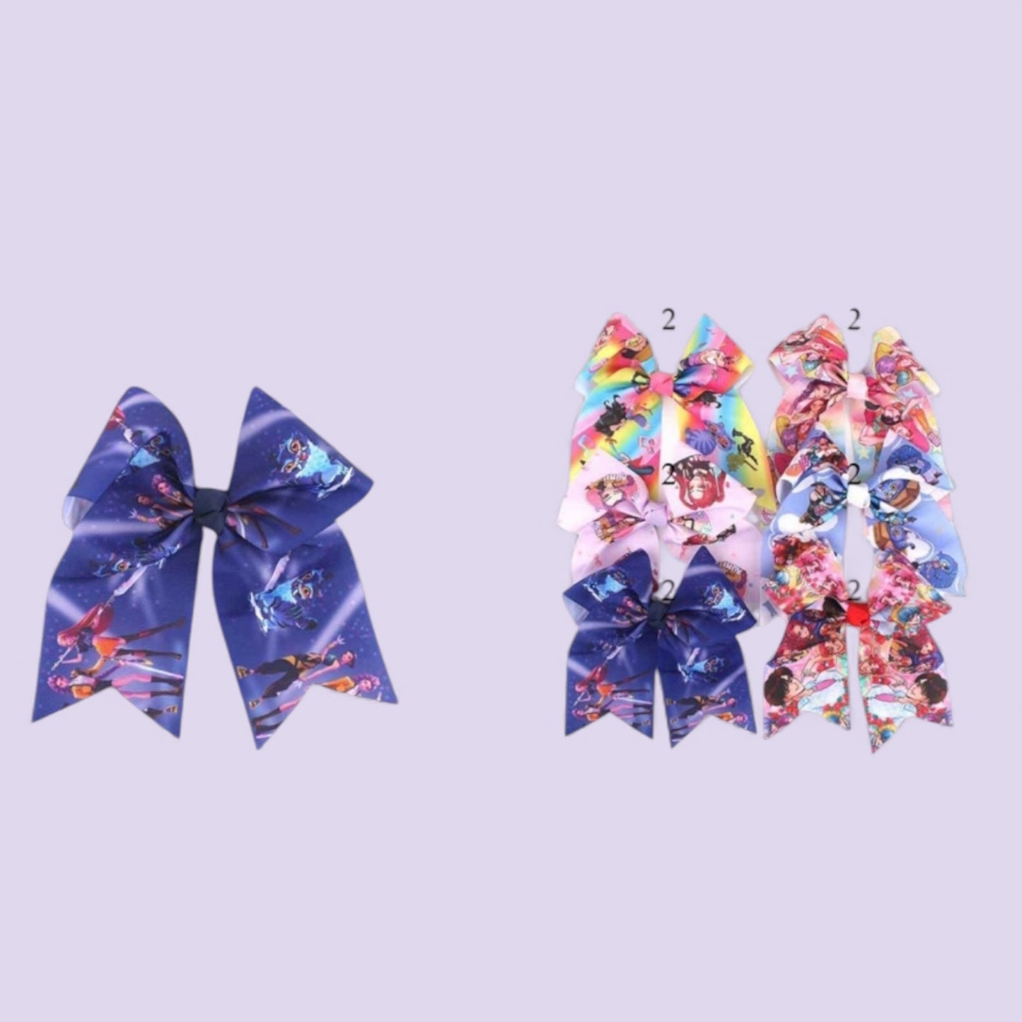 12PCS PACK K POP HAIR BOWS MKC-4987