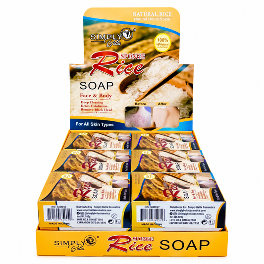 SimplyBella Sponge Soap Rice Face & Body