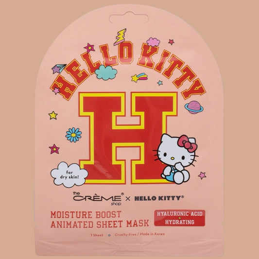 THE CREME SHOP X HELLO KITTY MOISTURE BOOST ANIMATED SHEET MASK 6 PCS PACK
