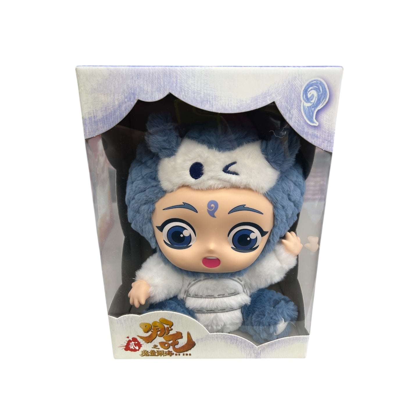 BLUE & WHITE ANIME PLUSH